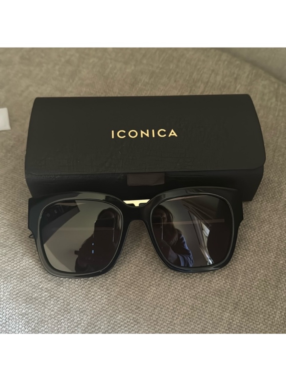 NWOT Diff Isabella Polarized Women’s Black Square Frame Sunglasses - Picture 5 of 7